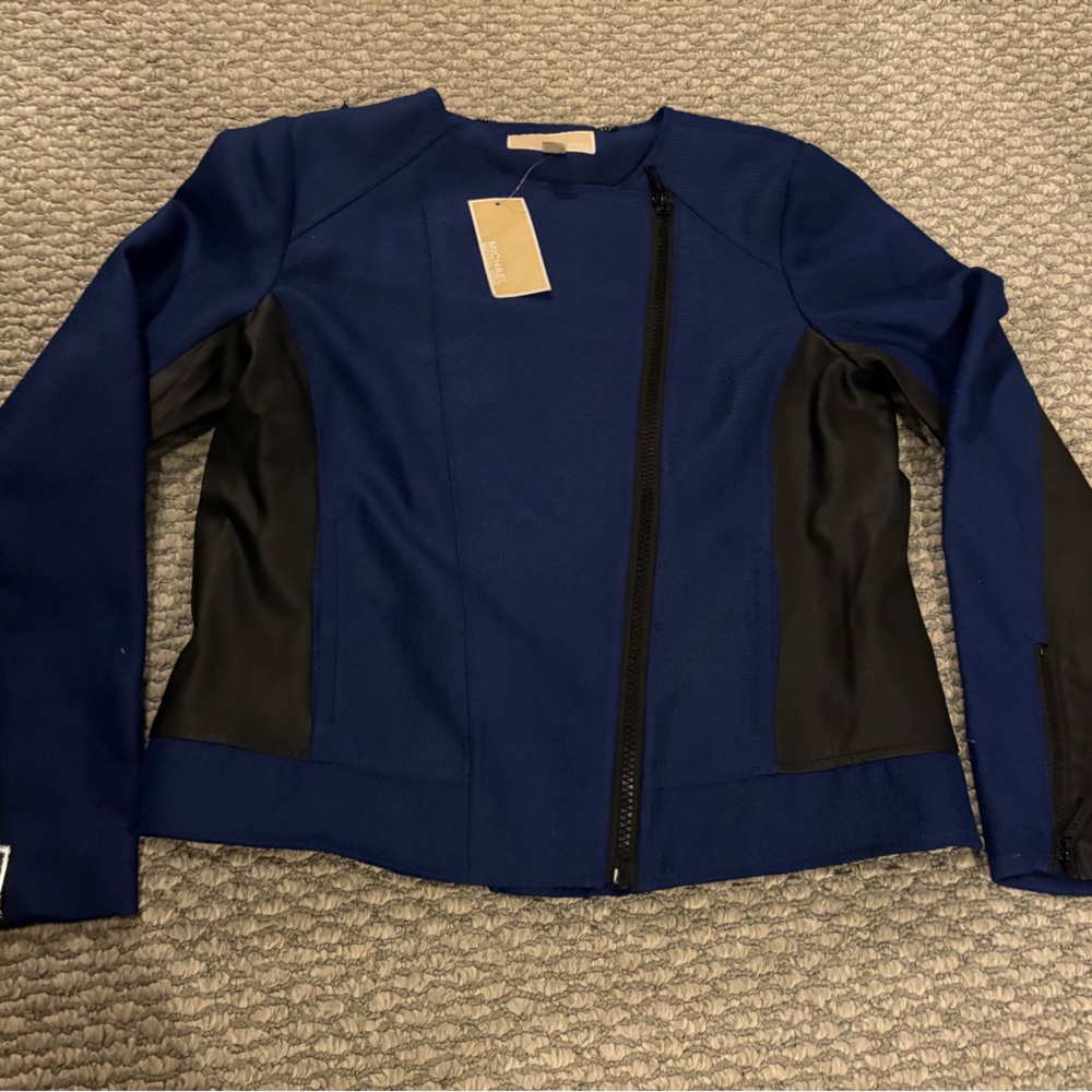 Michael Kors Blue and Black Lightweight Jacket